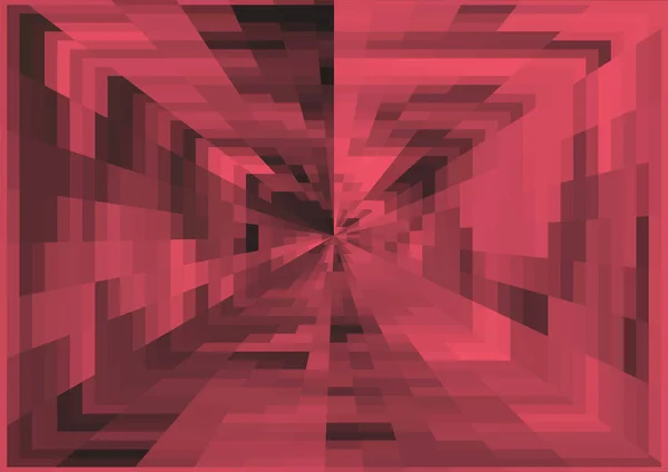 Abstract Moderne Rode Achtergrond Met Pixels Projectie Effect — Stockfoto