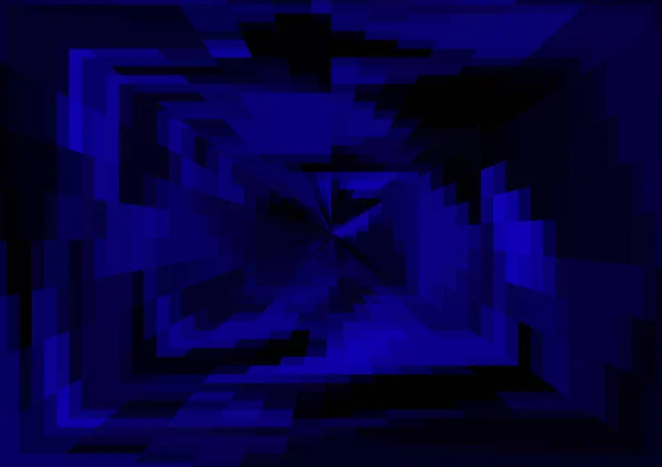 Абстрактний Сучасний Синій Фон Пікселями Ефектом Проекції — стокове фото