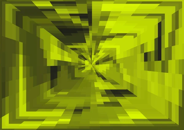 Abstract Moderne Gele Achtergrond Met Pixels Projectie Effect — Stockfoto