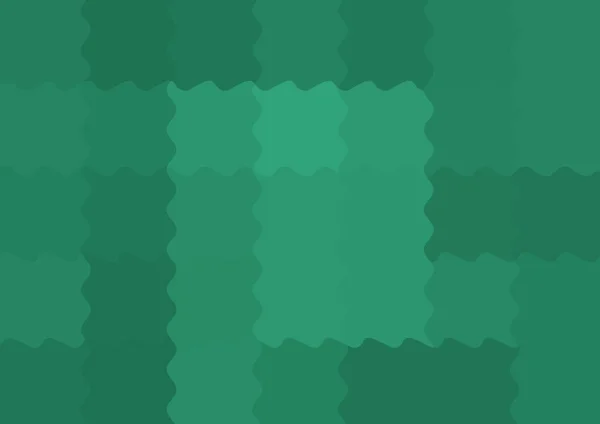 Fundo Decorativo Abstrato Com Grande Cor Verde Pixels Quadrados Ondulados — Fotografia de Stock