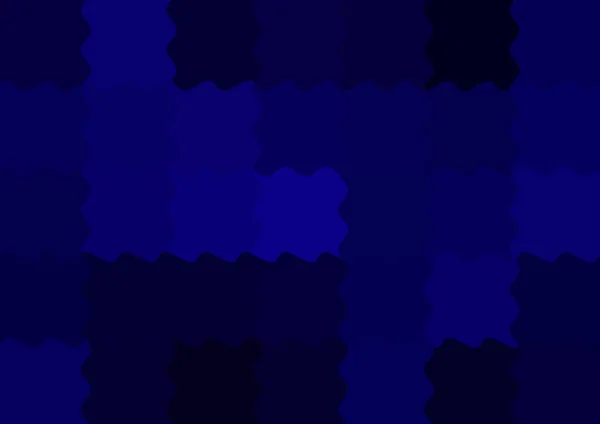 Büyük Mavi Renk Kare Pikselleri Dalgalarla Dalgalanan Soyut Dekoratif Arkaplan — Stok fotoğraf