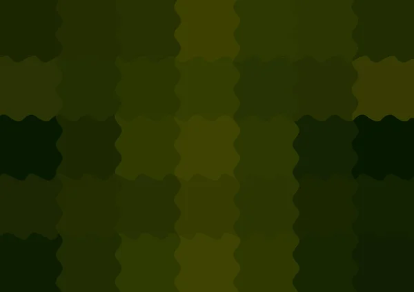 Astratto Sfondo Decorativo Con Grandi Pixel Quadrati Colore Verde Increspato — Foto Stock