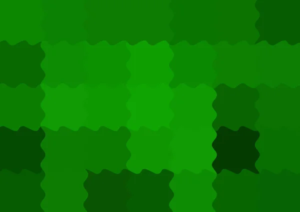 Abstract Decorative Background Big Green Color Square Pixels Rippled Waves — Stock Photo, Image