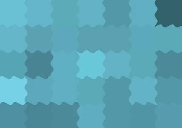 Astratto Sfondo Decorativo Con Grandi Pixel Quadrati Colore Blu Increspato — Foto Stock