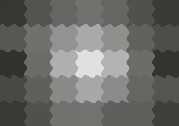 Abstrakcyjne Dekoracyjne Tło Wielkimi Szarymi Kwadratowymi Pikselami Falistymi Przez Fale — Zdjęcie stockowe