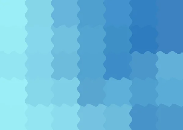 Fondo Decorativo Abstracto Con Grandes Píxeles Cuadrados Color Azul Ondulados — Foto de Stock