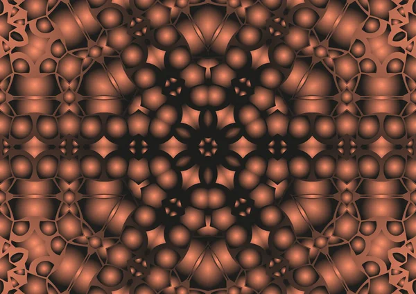 Digitální Ilustrace Geometrický Abstraktní Barevný Kaleidoskop Symetrický Obrazec Efektem Gradientu — Stock fotografie