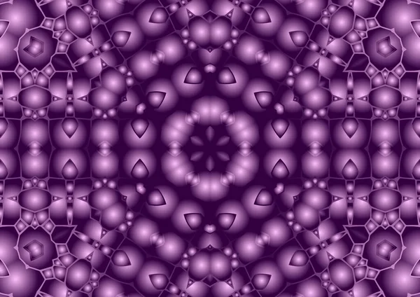 Digitale Illustration Geometrische Abstrakte Bunte Kaleidoskop Symmetrische Muster Mit Gradienten — Stockfoto