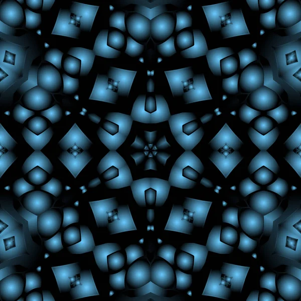 Dijital illüstrasyon, geometrik soyut renkli kaleydoskop simetrik desen ve gradyan etkisi. Klasik güzel dekoratif arkaplan