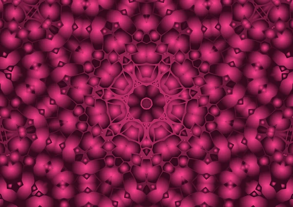 Цифровая Иллюстрация Геометрический Абстрактный Красочный Калейдоскоп Симметричный Узор Градиентным Эффектом — стоковое фото
