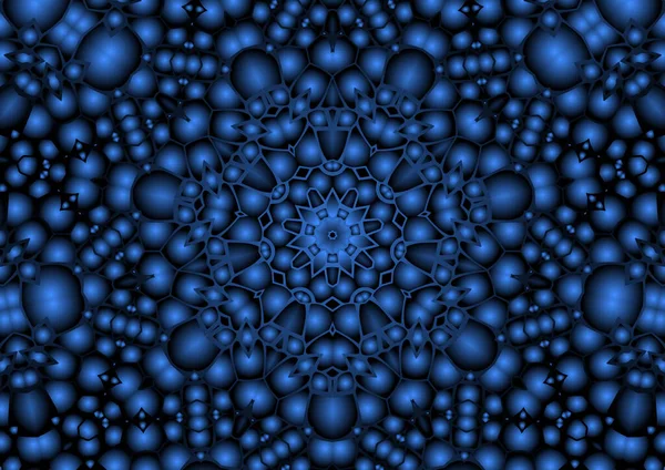 Digitální Ilustrace Geometrický Abstraktní Barevný Kaleidoskop Symetrický Obrazec Efektem Gradientu — Stock fotografie