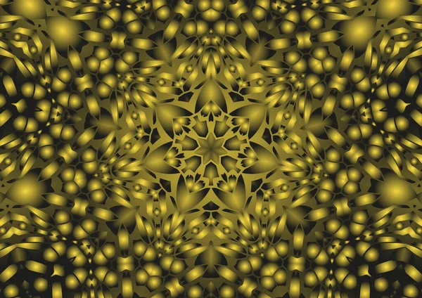 デジタルイラスト グラデーション効果を持つ幾何学的な抽象的なカラフルな万華鏡対称パターン ヴィンテージ美しい装飾的背景 — ストック写真