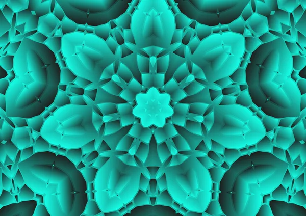 Ψηφιακή Απεικόνιση Γεωμετρικό Αφηρημένο Πολύχρωμο Καλειδοσκόπιο Συμμετρικό Μοτίβο Εφέ Κλίσης — Φωτογραφία Αρχείου