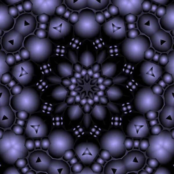 Dijital illüstrasyon, geometrik soyut renkli kaleydoskop simetrik desen ve gradyan etkisi. Klasik güzel dekoratif arkaplan