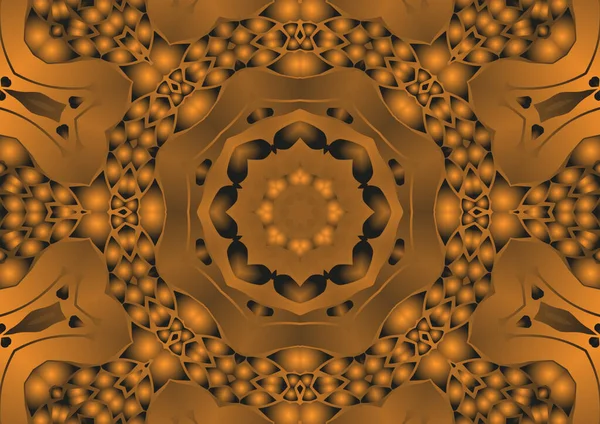 Digitální Ilustrace Geometrický Abstraktní Barevný Kaleidoskop Symetrický Obrazec Efektem Gradientu — Stock fotografie