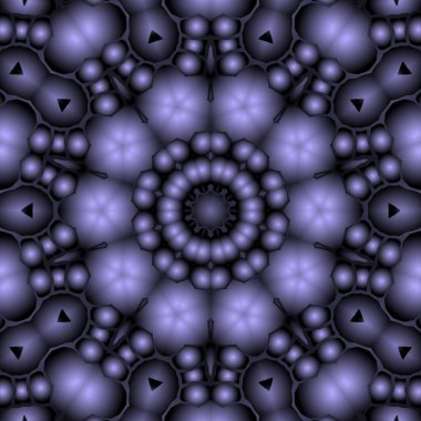 Dijital illüstrasyon, geometrik soyut renkli kaleydoskop simetrik desen ve gradyan etkisi. Klasik güzel dekoratif arkaplan