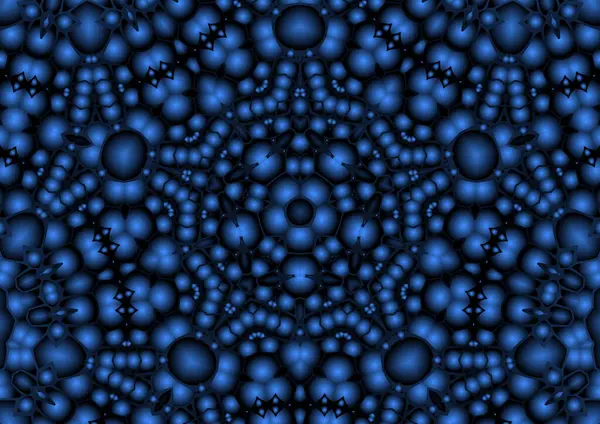 Ilustrasi Digital Abstrak Geometris Penuh Warna Kaleidoskop Pola Simetris Dengan — Stok Foto