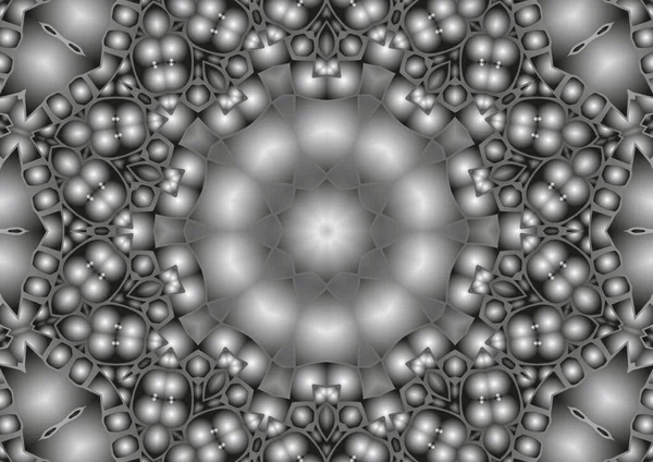 Digitální Ilustrace Geometrický Abstraktní Kaleidoskop Symetrický Obrazec Efektem Gradientu Ročník — Stock fotografie