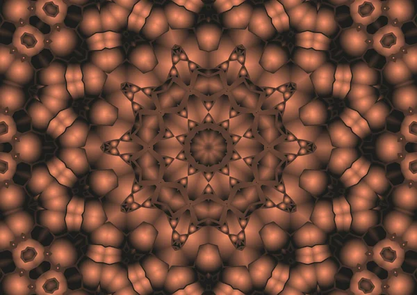 Ψηφιακή Απεικόνιση Γεωμετρικό Αφηρημένο Πολύχρωμο Καλειδοσκόπιο Συμμετρικό Μοτίβο Εφέ Κλίσης — Φωτογραφία Αρχείου