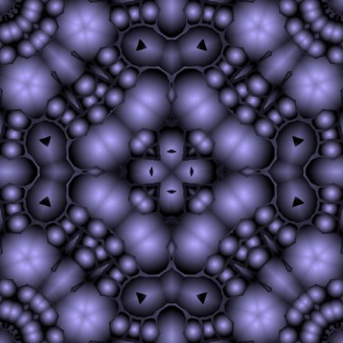 Dijital illüstrasyon, geometrik soyut renkli kaleydoskop simetrik desen ve gradyan etkisi. Klasik güzel dekoratif arkaplan