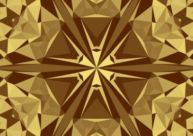 Geometrik soyut kaleydoskopik simetrik desenli klasik dekoratif arkaplan