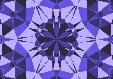 Geometrik soyut kaleydoskopik simetrik desenli klasik dekoratif arkaplan