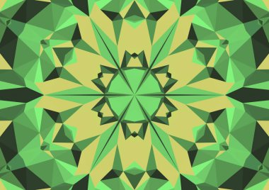 Geometrik soyut kaleydoskopik simetrik desenli klasik dekoratif arkaplan