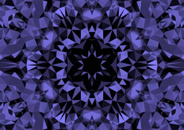 Geometrik soyut kaleydoskopik simetrik desenli klasik dekoratif arkaplan