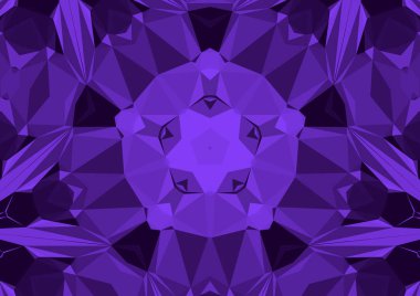 Geometrik soyut kaleydoskopik simetrik desenli klasik dekoratif arkaplan