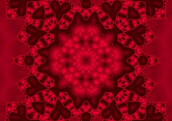 Ilustrație Digitală Caleidoscop Abstract Geometric Colorat Simetric Model Efect Gradient — Fotografie, imagine de stoc