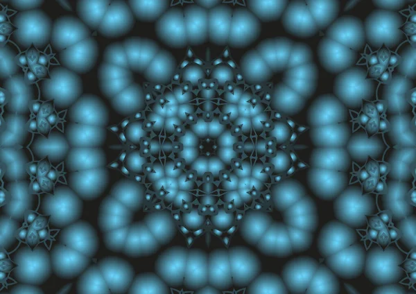 Digitální Ilustrace Geometrický Abstraktní Barevný Kaleidoskop Symetrický Obrazec Efektem Gradientu — Stock fotografie