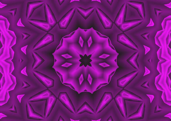 Digitaalinen Kuva Geometrinen Abstrakti Värikäs Kaleidoskooppi Symmetrinen Kuvio Kaltevuus Vaikutus — kuvapankkivalokuva
