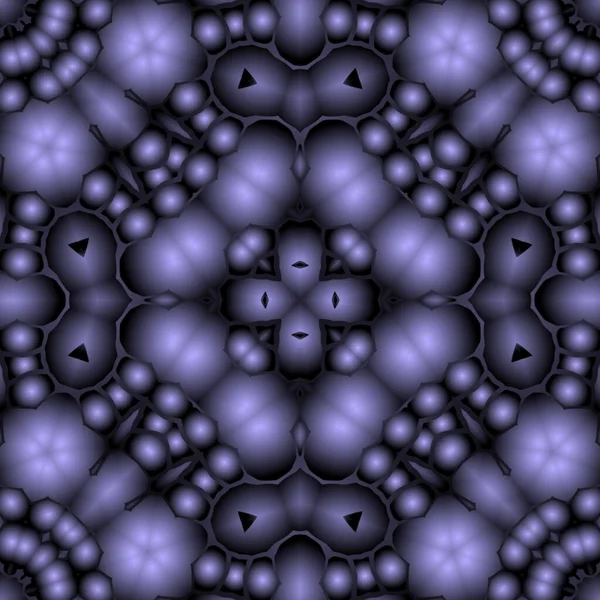 Dijital illüstrasyon, geometrik soyut renkli kaleydoskop simetrik desen ve gradyan etkisi. Klasik güzel dekoratif arkaplan