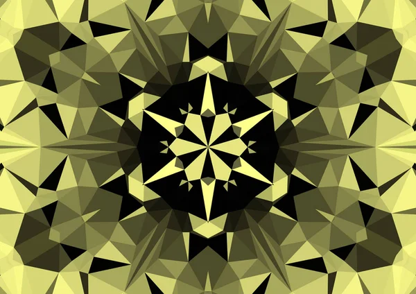 Vintage Decorative Background Geometric Abstract Kaleidoscopic Symmetrical Pattern — Stock Photo, Image