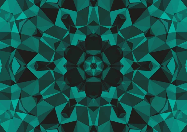 Vintage Decorative Background Geometric Abstract Kaleidoscopic Symmetrical Pattern — Stock Photo, Image