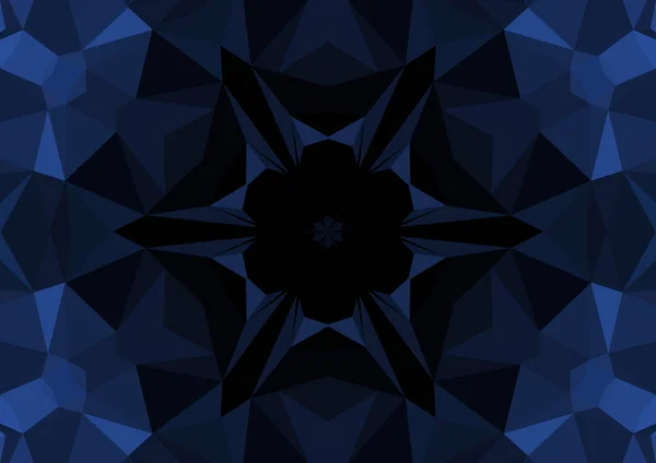 Vintage Dekorativen Hintergrund Mit Geometrischen Abstrakten Kaleidoskopischen Symmetrischen Muster — Stockfoto