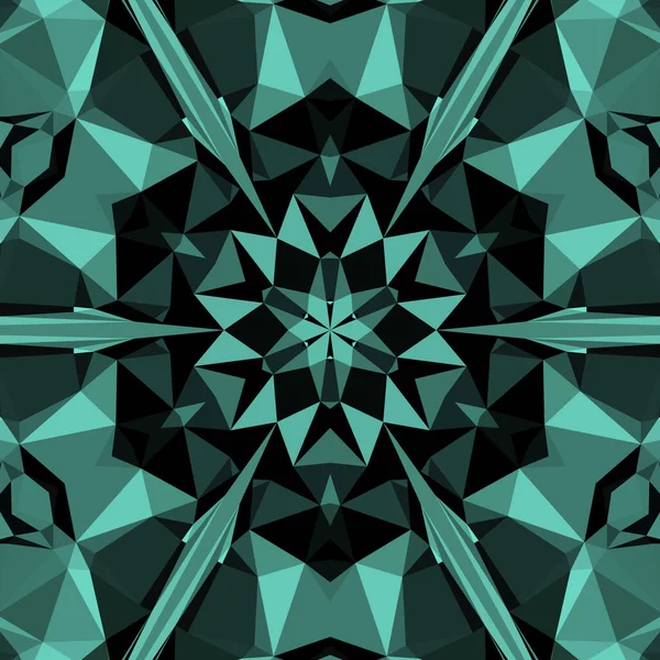 Vintage Dekorativen Hintergrund Mit Geometrischen Abstrakten Kaleidoskopischen Symmetrischen Muster — Stockfoto