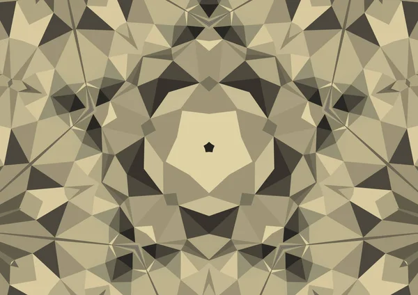 Vintage Dekoracyjne Tło Geometrycznym Abstrakcyjnym Kalejdoskopowym Symetrycznym Wzorem — Zdjęcie stockowe