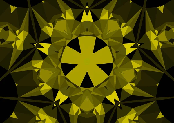 Vintage Dekorativen Hintergrund Mit Geometrischen Abstrakten Kaleidoskopischen Symmetrischen Muster — Stockfoto