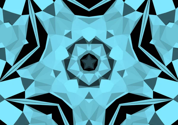 Szüreti Dekoratív Háttér Geometriai Absztrakt Kaleidoszkópos Szimmetrikus Mintával — Stock Fotó