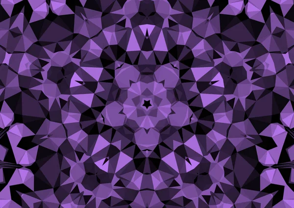 Geometrik soyut kaleydoskopik simetrik desenli klasik dekoratif arkaplan