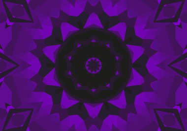 Geometrik soyut kaleydoskopik simetrik desenli klasik dekoratif arkaplan