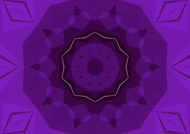 Geometrik soyut kaleydoskopik simetrik desenli klasik dekoratif arkaplan