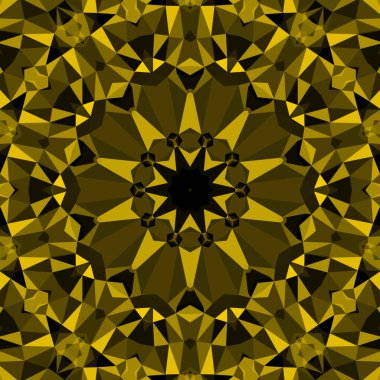Geometrik soyut kaleydoskopik simetrik desenli klasik dekoratif arkaplan
