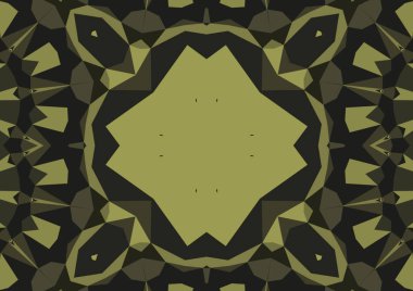 Geometrik soyut kaleydoskopik simetrik desenli klasik dekoratif arkaplan