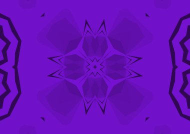 Geometrik soyut kaleydoskopik simetrik desenli klasik dekoratif arkaplan