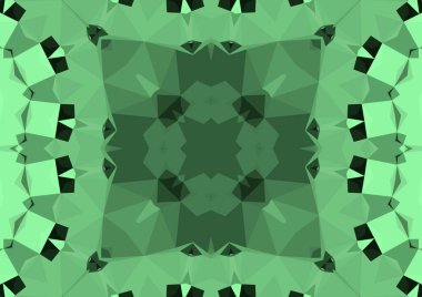 Geometrik soyut kaleydoskopik simetrik desenli klasik dekoratif arkaplan