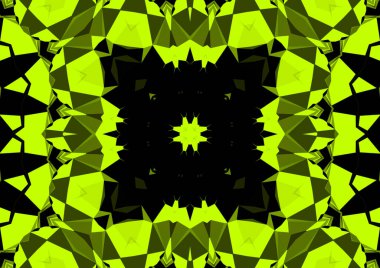 Geometrik soyut kaleydoskopik simetrik desenli klasik dekoratif arkaplan