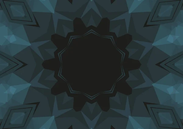 Vintage Dekorativen Hintergrund Mit Geometrischen Abstrakten Kaleidoskopischen Symmetrischen Muster — Stockfoto