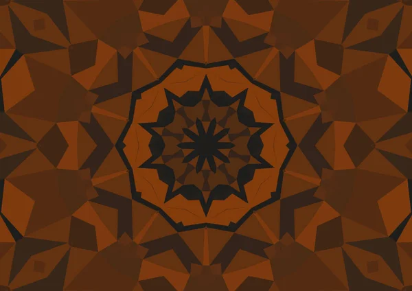 Geometrik Soyut Kaleydoskopik Simetrik Desenli Klasik Dekoratif Arkaplan — Stok fotoğraf